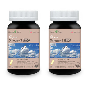 팜그린 슈퍼오메가3 1200 1302mg x 180캡슐 x 2박스 EPA DHA 비타민